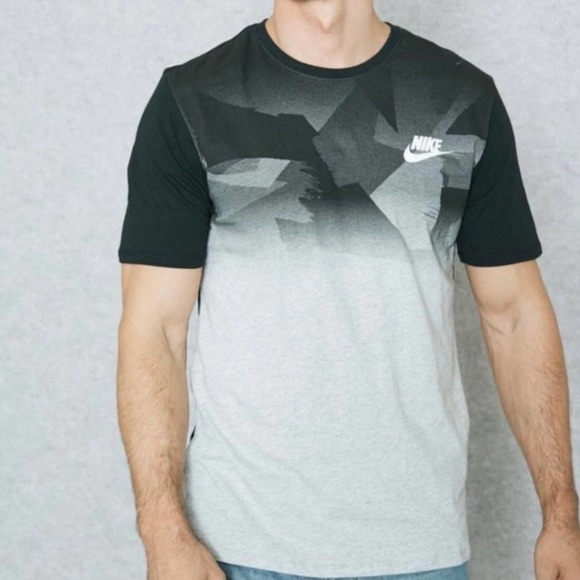 Nike Mens Zinc Athletic Cut Abstract Graphic Print Crewneck T-Shirt Size Large L - Picture 4 of 7